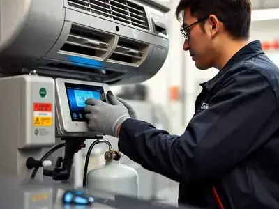 エアコン整備中