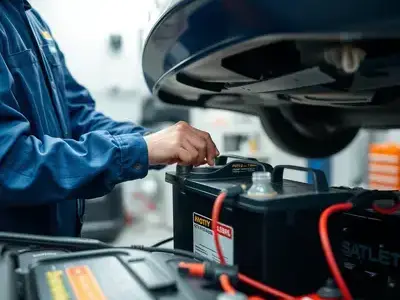 バッテリー点検中