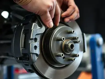 ブレーキ点検中