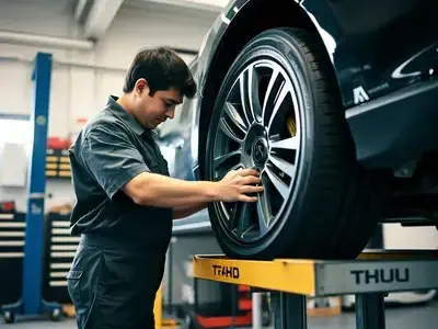 タイヤ交換作業